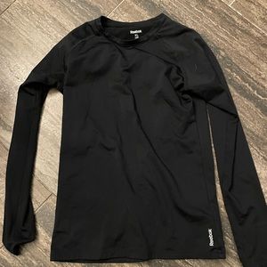 Girls black long sleeve compression shirt